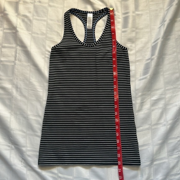 Ivivva Black & White Racerback Striped Tank Top - Picture 7 of 11